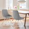 Armen Living Skye Swivel Gray Velvet and Brushed Stainless Steel Dining Room Chairs, PK2 LCSKSIGR - alternate 8